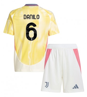 Juventus Danilo Luiz #6 Borta Kläder Barn 2024-25 Kortärmad (+ Korta byxor)